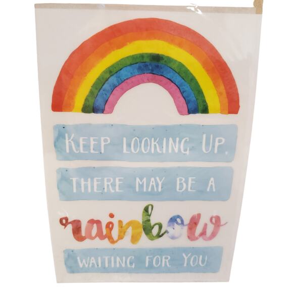 Crafters Square Iron On Transfers Rainbows Waiting For You Inspirational - Picture 1 of 6